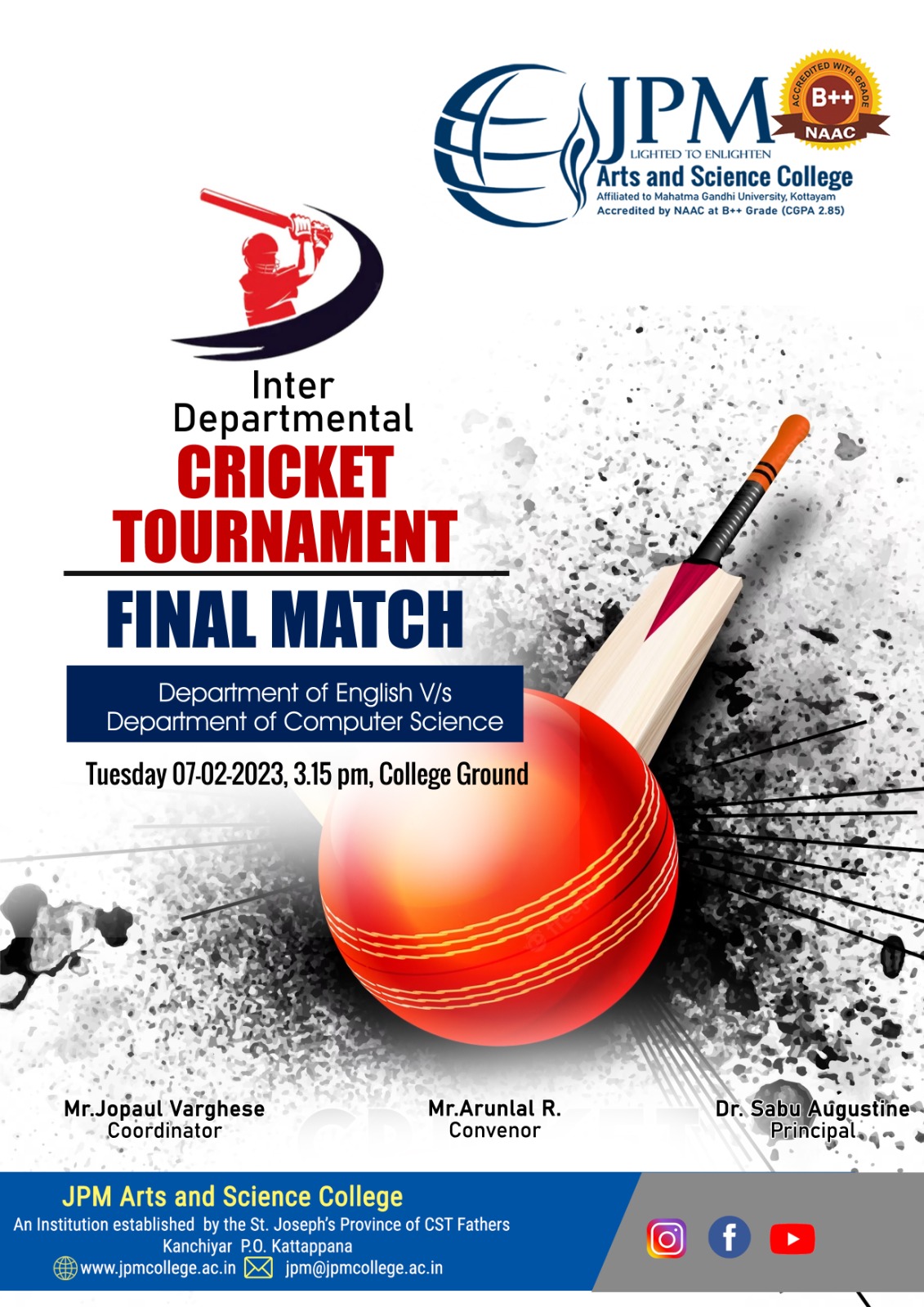 Inter- Departmental Cricket Tournament Final match